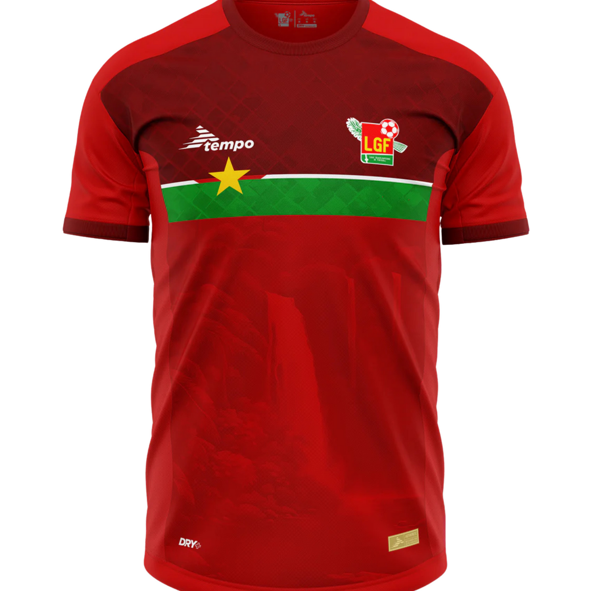 Maillot De Foot Gwadaboys 2011 – Awak Rouge, Manches Courtes