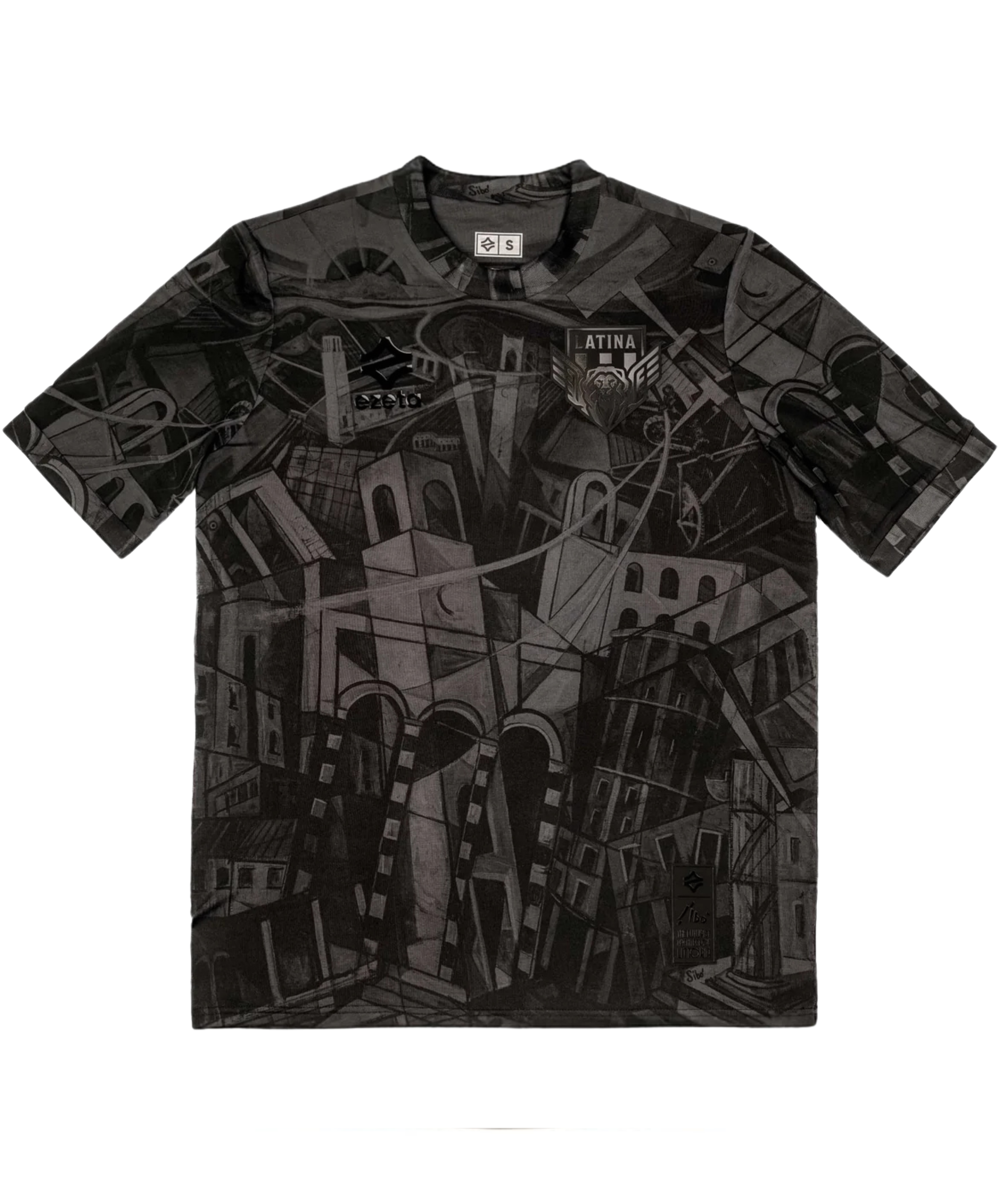 Latina Calcio Special Edition Voetbalshirt Sibò Blackout 2025 - Voetbalshirt Italië