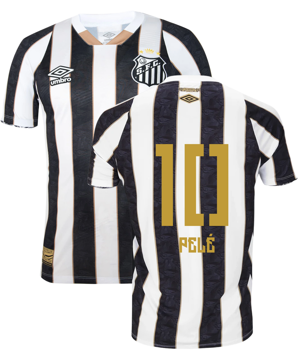Santos Away Shirt 2025 Pelé Printing Brazil Football Shirt