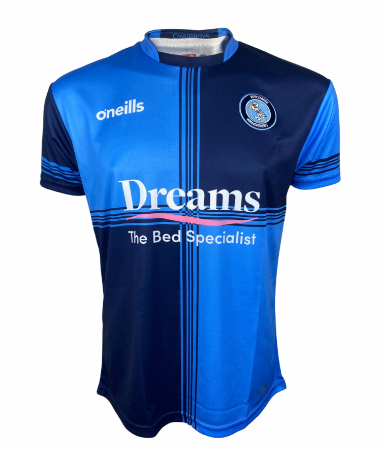 Wycombe Wanderers FC Home Shirt 2022 Akinfenwa Printing wycombe-wanderers-fc-home-shirt-2022-akinfenwa-printing