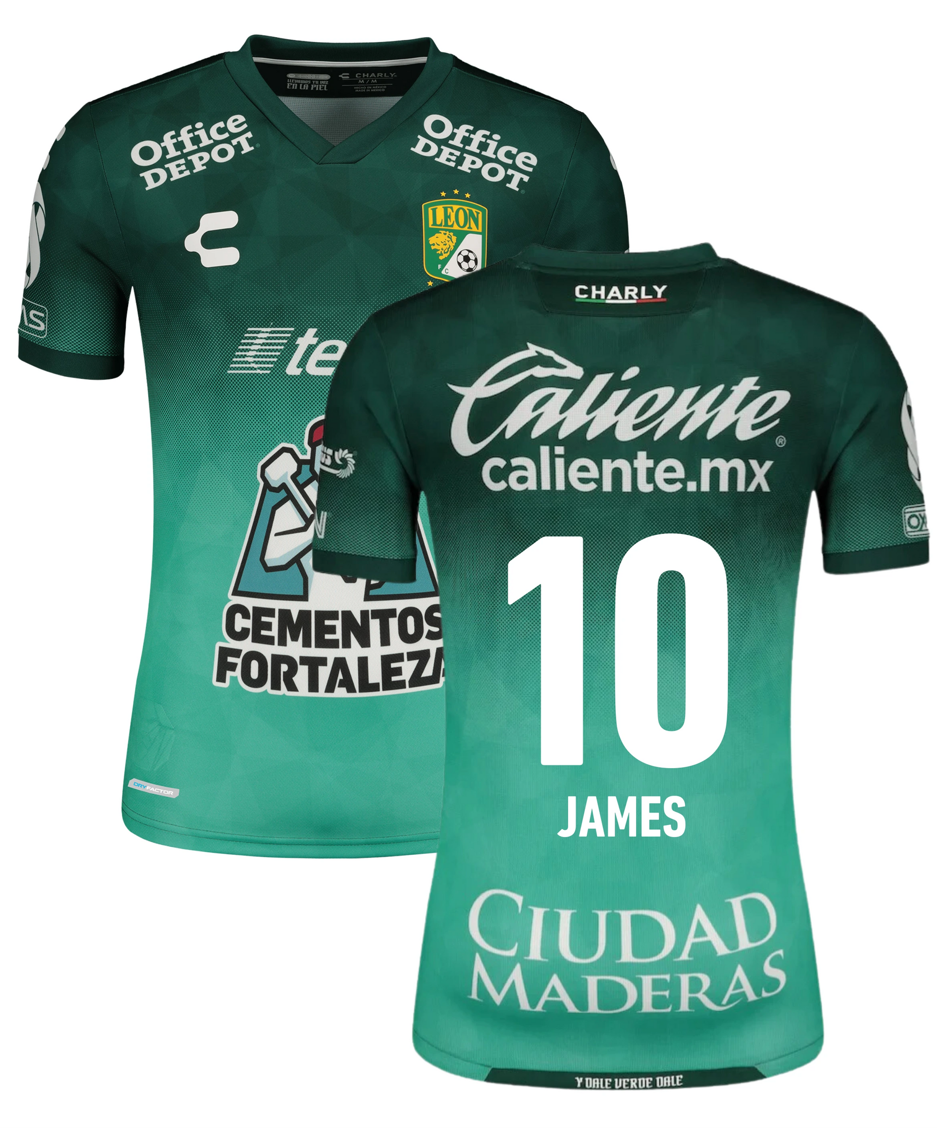 Club León Home Shirt 2022 + James Printing - Mexico Football Shirt