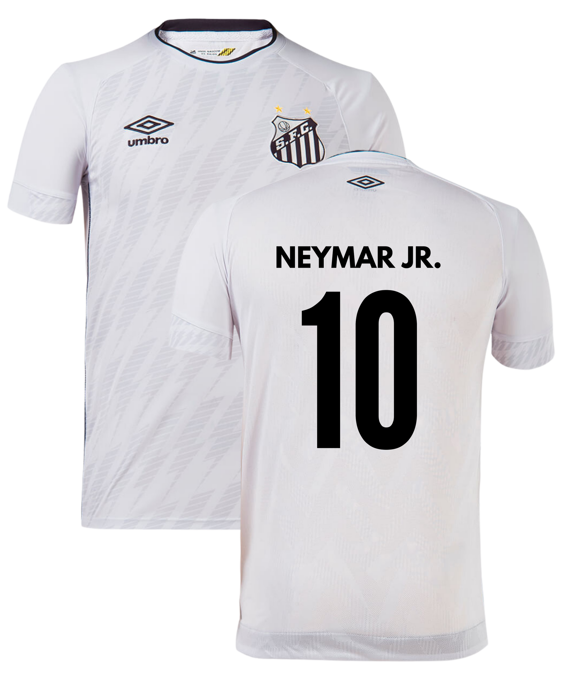Santos Home Shirt 2022 + Neymar 10 Printing - Brazil Football