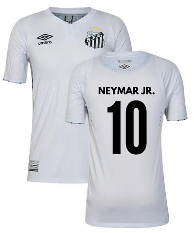 Santos Home Shirt 2025 + Neymar Printing - Brazil Football Shirt