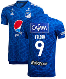 Millonarios Thuisshirt 2022 + Bedrukking Falcao - Voetbalshirt Colombia