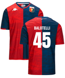 Genoa Home Shirt 2024 + Balotelli Printing - Italy Football Shirt