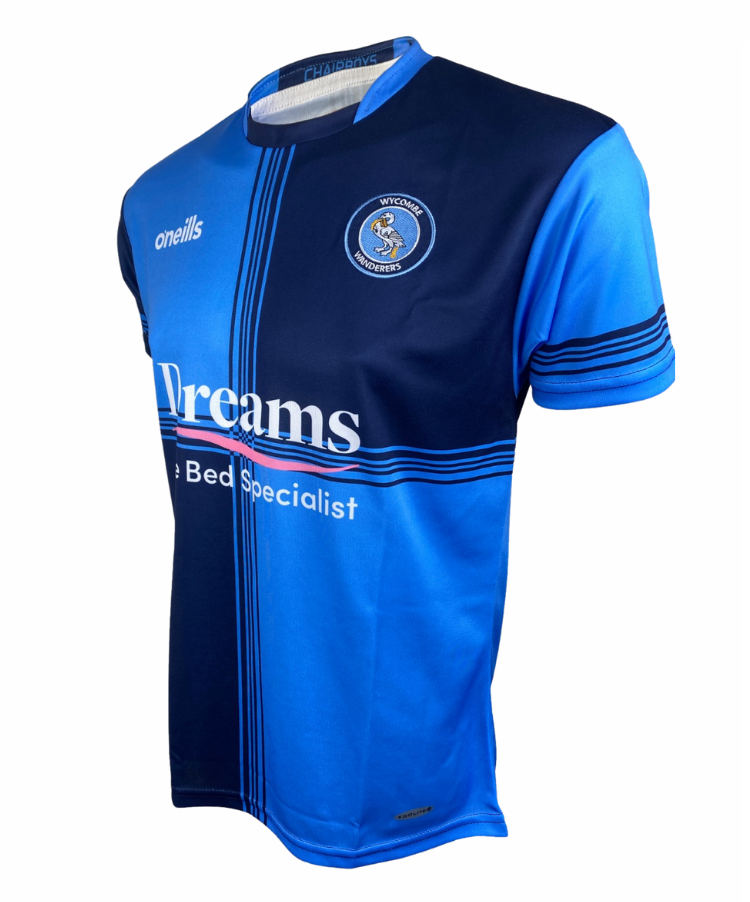 Wycombe Wanderers FC Home Shirt 2022 Akinfenwa Printing wycombe-wanderers-fc-home-shirt-2022-akinfenwa-printing